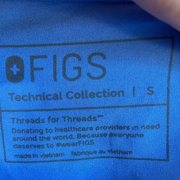 FIGS Shirt Womens Small Technical Collection Uniform Form Scrub Three Pockets - Picture 4 of 9